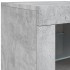Aparador con luces LED madera de ingeniería gris
