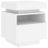 Mesita de noche con luces LED blanco 40x39x48,5