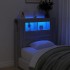 Cabecero LED madera ingeniería gris Sonoma 100x18,5x103,5