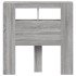 Cabecero LED madera ingeniería gris Sonoma 100x18,5x103,5