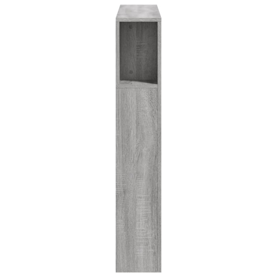 Cabecero LED madera ingeniería gris Sonoma 100x18,5x103,5