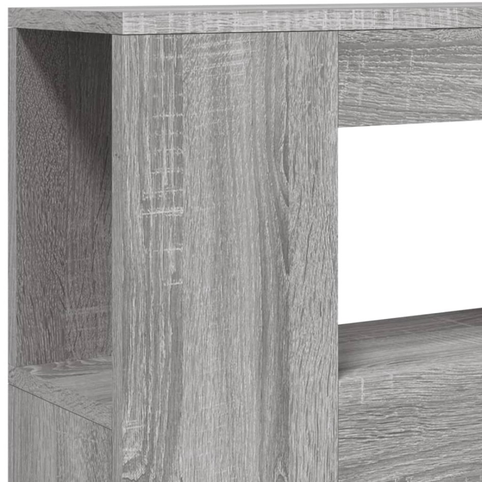 Cabecero LED madera ingeniería gris Sonoma 100x18,5x103,5