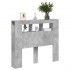 Cabecero LED madera ingeniería gris hormigón 120x18,5x103,5