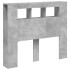 Cabecero LED madera ingeniería gris hormigón 120x18,5x103,5