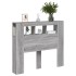 Cabecero LED madera ingeniería gris Sonoma 120x18,5x103,5
