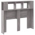 Cabecero LED madera ingeniería gris Sonoma 120x18,5x103,5