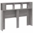 Cabecero LED madera ingeniería gris Sonoma 140x18,5x103,5