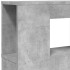 Cabecero LED madera ingeniería gris hormigón 160x18,5x103,5