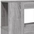 Cabecero LED madera ingeniería gris Sonoma 160x18,5x103,5