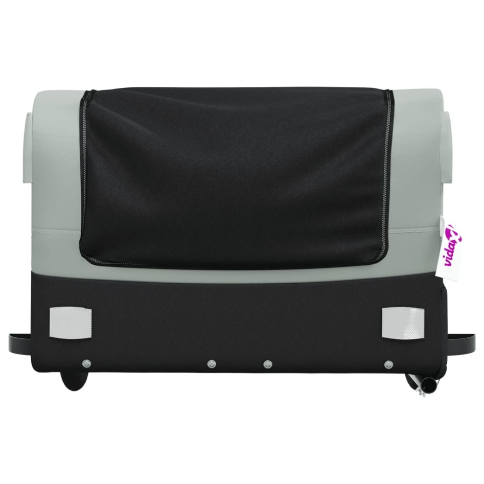 Remolque para bicicleta hierro negro y gris 45