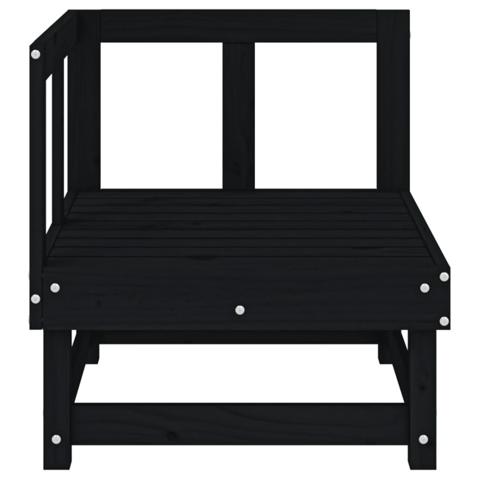 Sofá de esquina de jardín madera maciza de pino