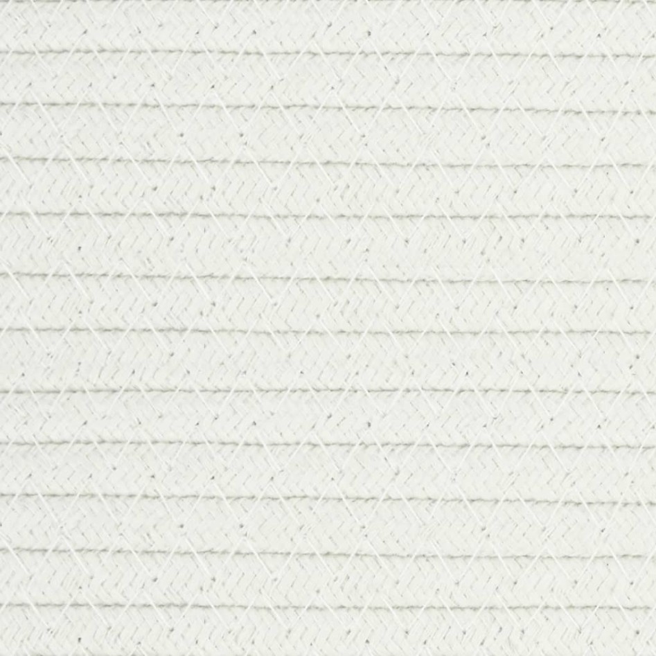 Cesta de almacenaje algodón gris y blanco Ø49x65