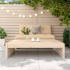 Taburete de jardín madera maciza de pino 120x80