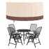 Cubiertas muebles jardín 2 uds tela Oxford 600D Ø 183x71