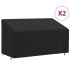 Cubiertas banco 3 plazas 2 uds tela Oxford 420D 175x85x68/94