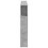 Cabecero LED madera ingeniería gris hormigón 180x18,5x103,5