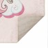 Alfombra niños lavable antideslizante unicornio rosa 160x230