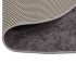 Alfombra lavable antideslizante gris Ø 200