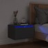 Mesita de noche de pared con luces LED