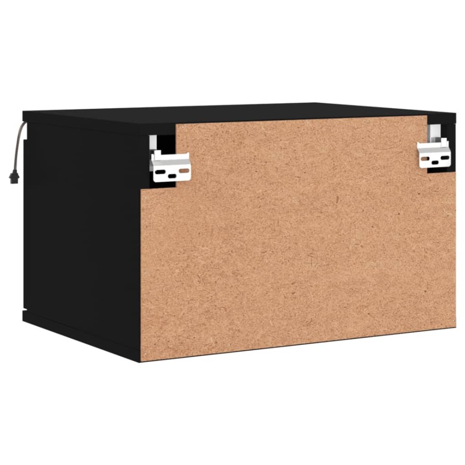 Mesita de noche de pared con luces LED