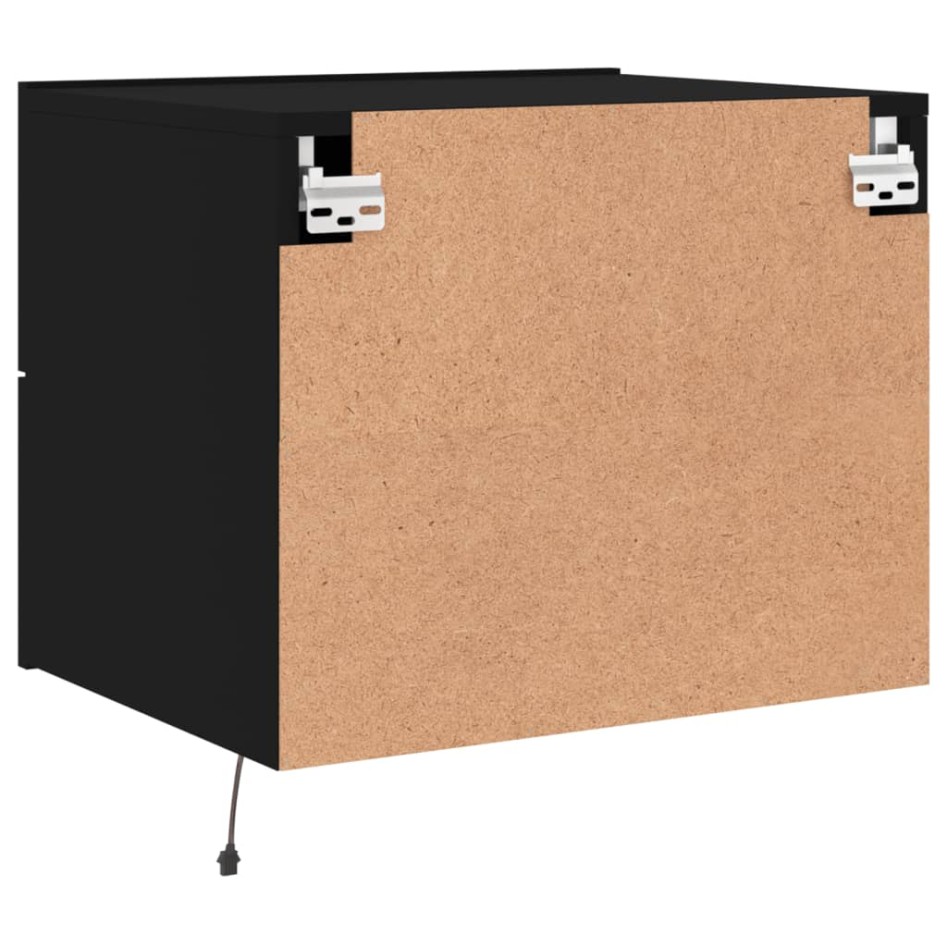 Mesita de noche de pared con luces LED