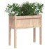 Jardineras de exterior con patas 2 uds madera maciza de