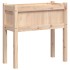 Jardineras de exterior con patas 2 uds madera maciza de