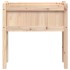 Jardineras de exterior con patas 2 uds madera maciza de