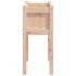 Jardineras de exterior con patas 2 uds madera maciza de