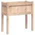 Jardineras de exterior con patas 2 uds madera maciza de