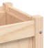 Jardineras de exterior con patas 2 uds madera maciza de