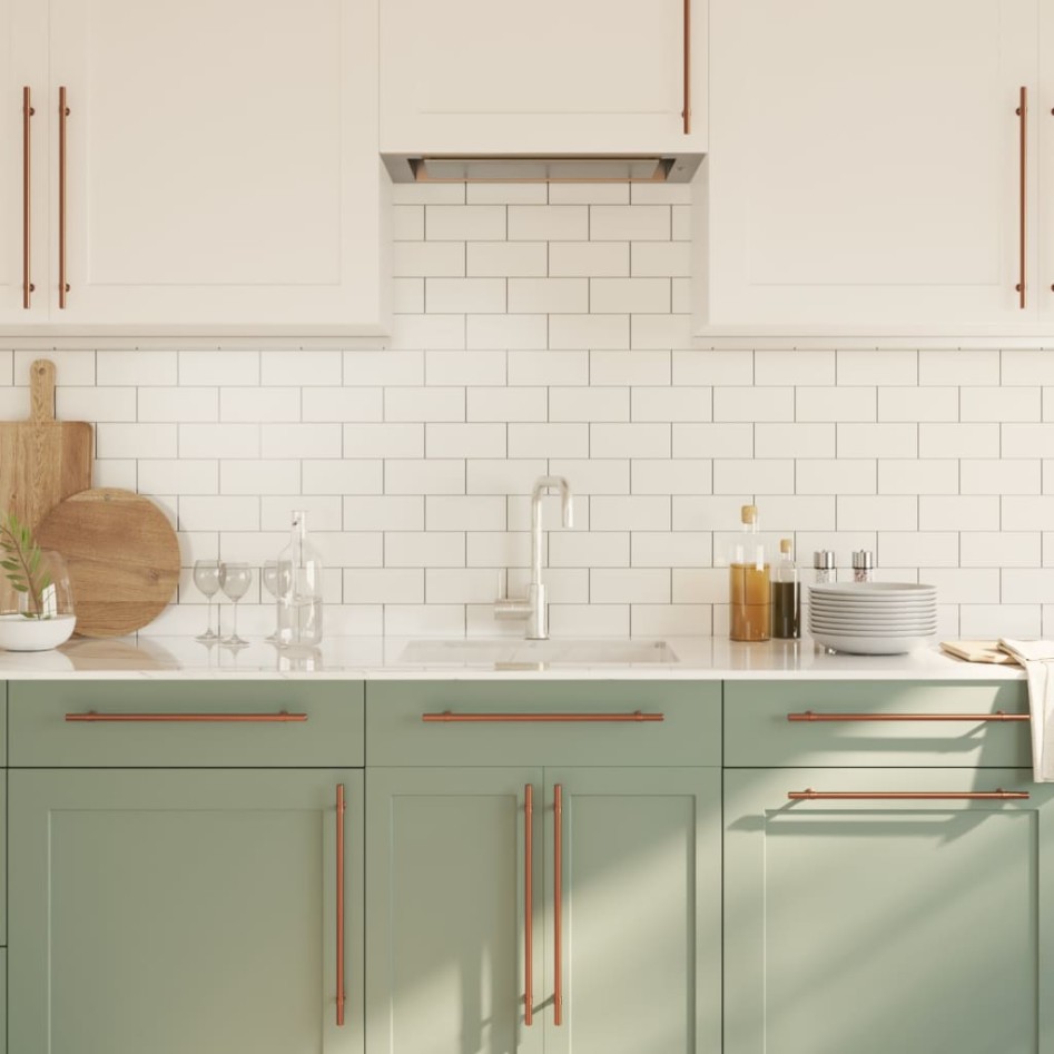 Tiradores para armarios 20 uds acero inoxidable bronce 320