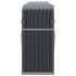 Leñero de acero galvanizado gris antracita 300x45x100
