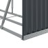 Leñero de acero galvanizado gris antracita 300x45x100