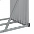 Leñero de acero galvanizado gris antracita 300x45x100