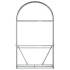 Leñero de acero galvanizado marrón 120x45x210