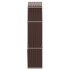 Leñero de acero galvanizado marrón 120x45x210