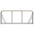 Leñero de acero galvanizado marrón claro 234x45x100