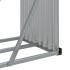 Leñero de acero galvanizado marrón claro 234x45x100