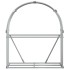 Leñero de acero galvanizado gris claro 120x45x140