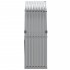 Leñero de acero galvanizado gris claro 120x45x140