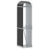 Leñero de acero galvanizado gris antracita 40x45x170