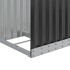 Leñero de acero galvanizado gris antracita 40x45x170