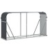 Leñero de acero galvanizado gris antracita 180x45x100