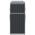 Leñero de acero galvanizado gris antracita 180x45x100