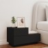 Mesita de noche con luces LED negro 70x36x40,5