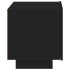 Mesita de noche con luces LED negro 70x36x40,5