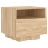 Mesita de noche con luces LED roble Sonoma 40x39x37