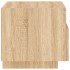 Mesita de noche con luces LED roble Sonoma 40x39x37