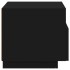 Mesita de noche con luces LED negro 40x39x37